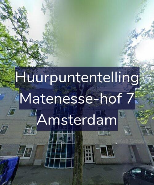 Foto gevel Huurpuntentelling voor Matenesse-hof 7, Amsterdam