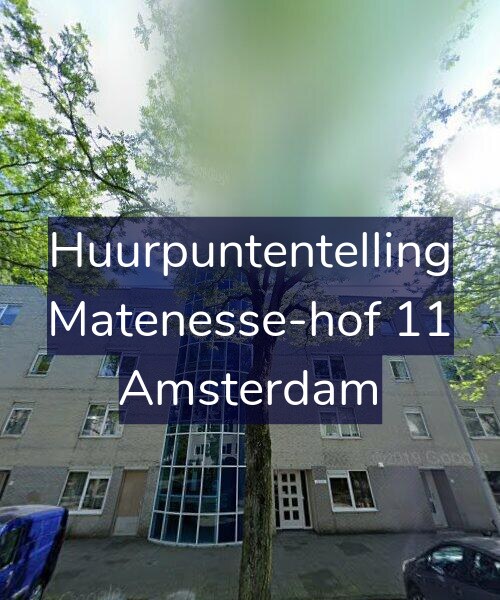 Foto gevel Huurpuntentelling voor Matenesse-hof 11, Amsterdam