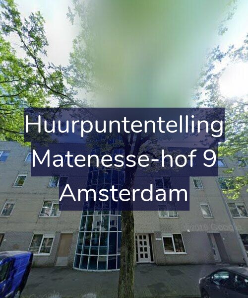 Foto gevel Huurpuntentelling voor Matenesse-hof 9, Amsterdam