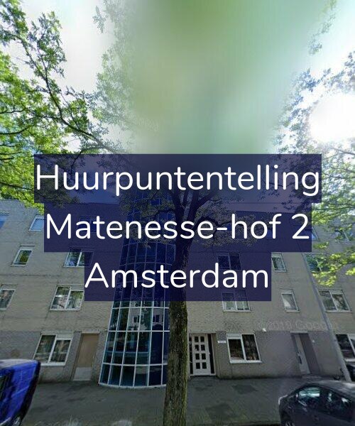 Foto gevel Huurpuntentelling voor Matenesse-hof 2, Amsterdam