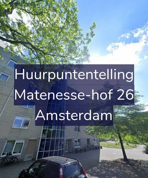Foto gevel Huurpuntentelling voor Matenesse-hof 26, Amsterdam