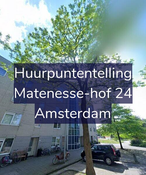 Foto gevel Huurpuntentelling voor Matenesse-hof 24, Amsterdam