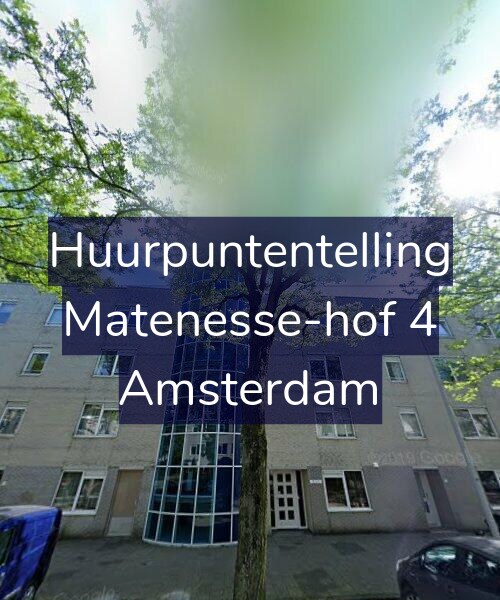Foto gevel Huurpuntentelling voor Matenesse-hof 4, Amsterdam