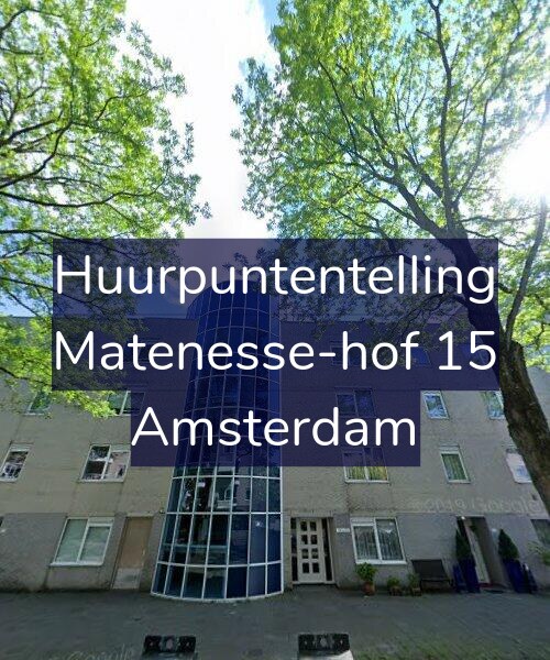 Foto gevel Huurpuntentelling voor Matenesse-hof 15, Amsterdam