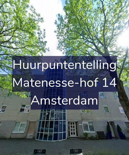 Foto gevel Huurpuntentelling voor Matenesse-hof 14, Amsterdam