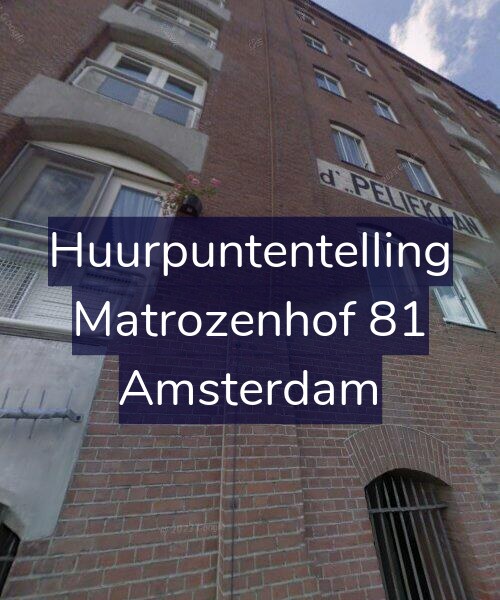 Foto gevel Huurpuntentelling voor Matrozenhof 81, Amsterdam