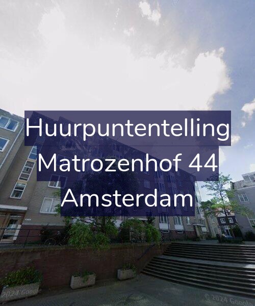 Foto gevel Huurpuntentelling voor Matrozenhof 44, Amsterdam