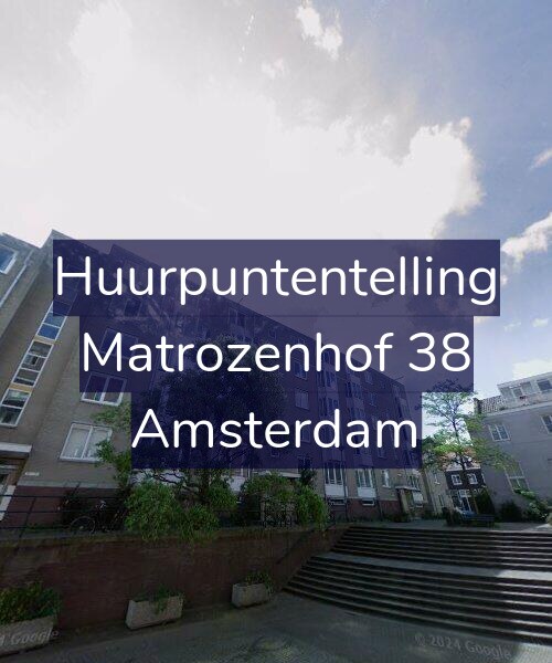 Foto gevel Huurpuntentelling voor Matrozenhof 38, Amsterdam