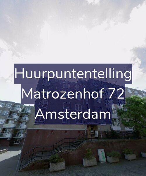 Foto gevel Huurpuntentelling voor Matrozenhof 72, Amsterdam