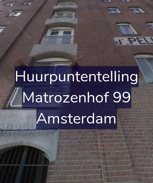Foto gevel Huurpuntentelling voor Matrozenhof 99, Amsterdam