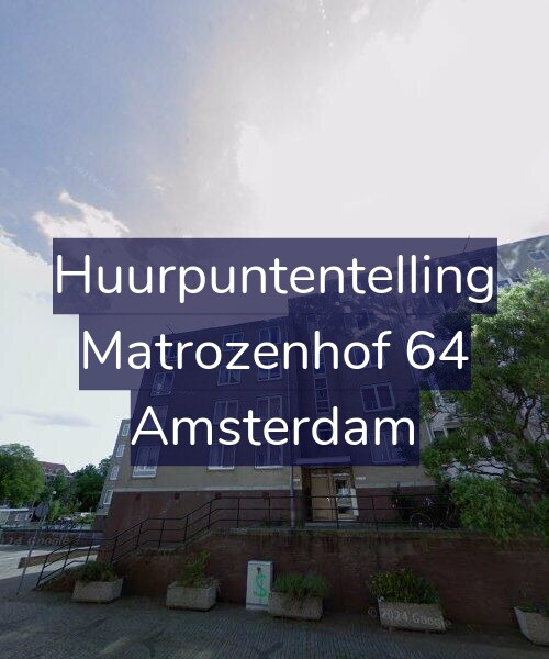 Foto gevel Huurpuntentelling voor Matrozenhof 64, Amsterdam