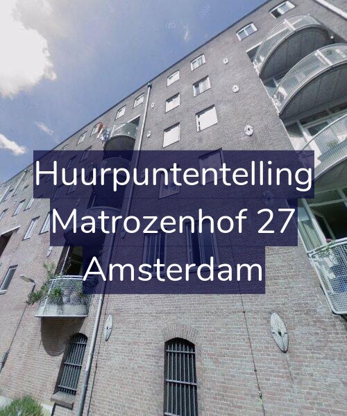 Foto gevel Huurpuntentelling voor Matrozenhof 27, Amsterdam