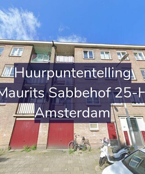 Foto gevel Huurpuntentelling voor Maurits Sabbehof 25-H, Amsterdam