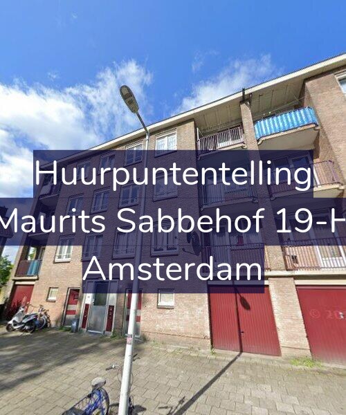 Foto gevel Huurpuntentelling voor Maurits Sabbehof 19-H, Amsterdam