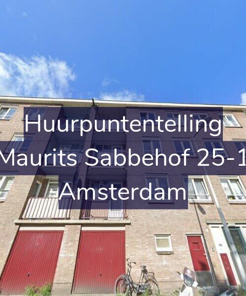 Foto gevel Huurpuntentelling voor Maurits Sabbehof 25-1, Amsterdam
