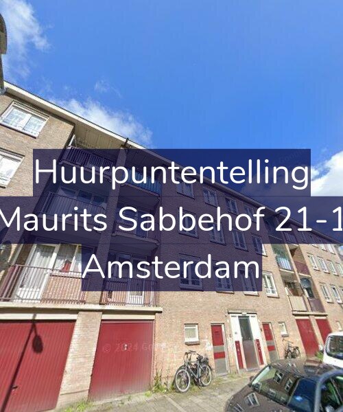 Foto gevel Huurpuntentelling voor Maurits Sabbehof 21-1, Amsterdam
