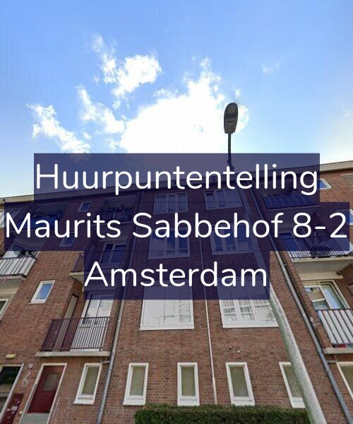 Foto gevel Huurpuntentelling voor Maurits Sabbehof 8-2, Amsterdam
