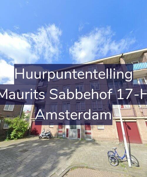 Foto gevel Huurpuntentelling voor Maurits Sabbehof 17-H, Amsterdam