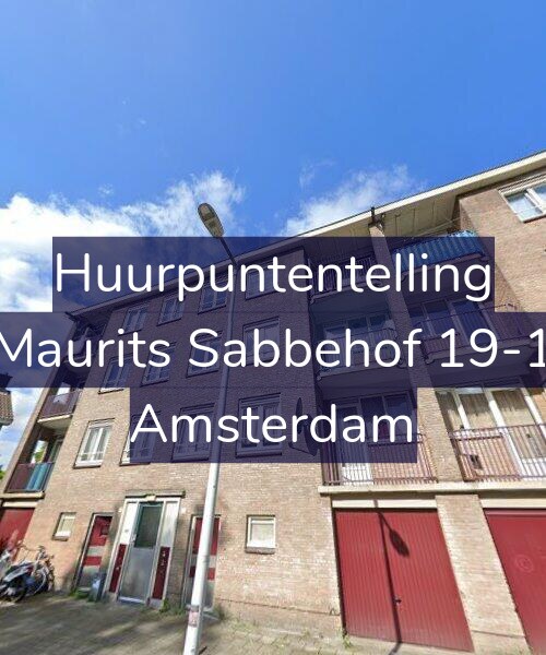 Foto gevel Huurpuntentelling voor Maurits Sabbehof 19-1, Amsterdam
