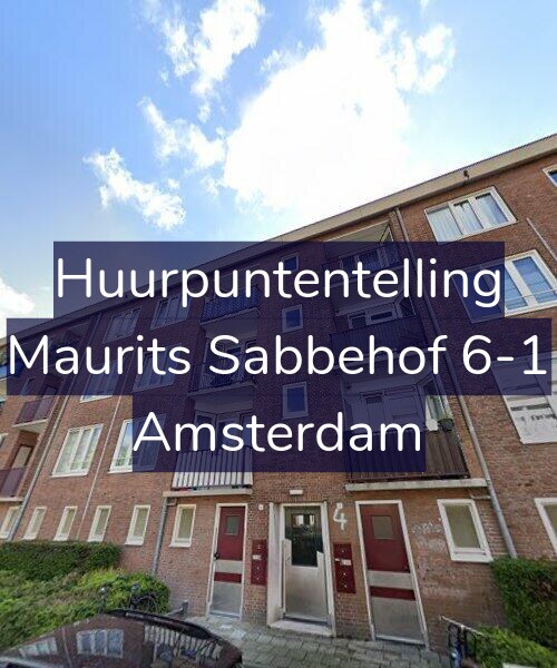 Foto gevel Huurpuntentelling voor Maurits Sabbehof 6-1, Amsterdam