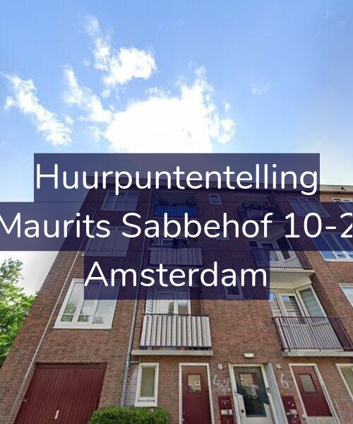 Foto gevel Huurpuntentelling voor Maurits Sabbehof 10-2, Amsterdam