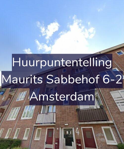 Foto gevel Huurpuntentelling voor Maurits Sabbehof 6-2, Amsterdam
