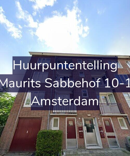 Foto gevel Huurpuntentelling voor Maurits Sabbehof 10-1, Amsterdam