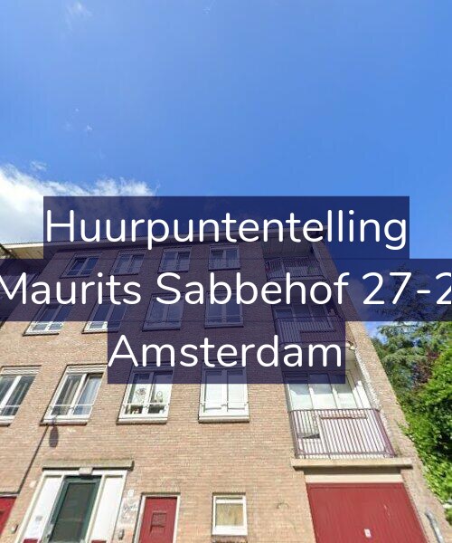 Foto gevel Huurpuntentelling voor Maurits Sabbehof 27-2, Amsterdam