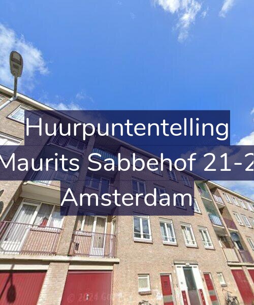 Foto gevel Huurpuntentelling voor Maurits Sabbehof 21-2, Amsterdam