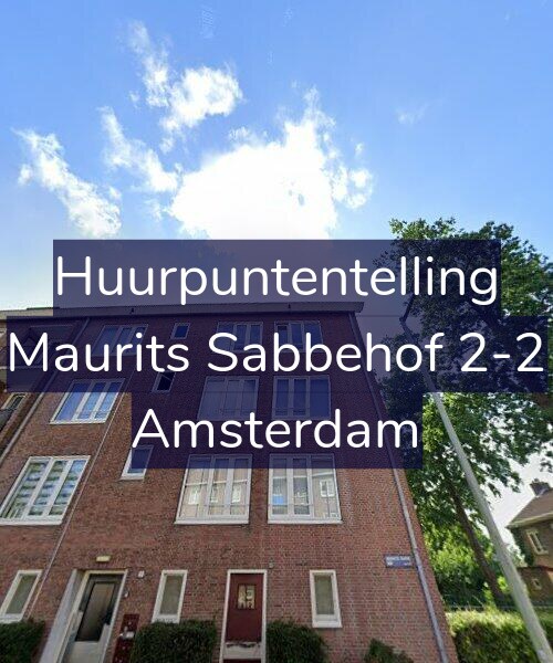 Foto gevel Huurpuntentelling voor Maurits Sabbehof 2-2, Amsterdam