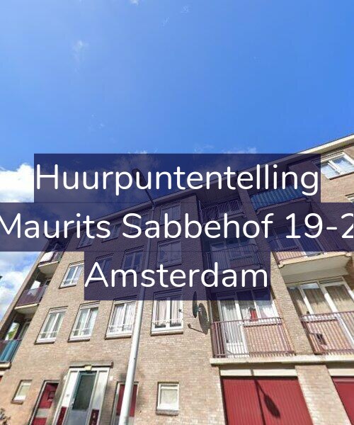 Foto gevel Huurpuntentelling voor Maurits Sabbehof 19-2, Amsterdam
