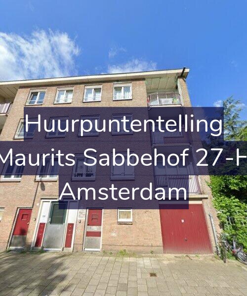 Foto gevel Huurpuntentelling voor Maurits Sabbehof 27-H, Amsterdam