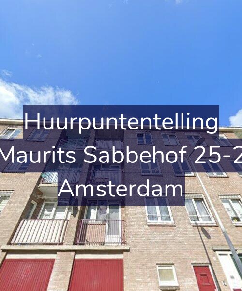Foto gevel Huurpuntentelling voor Maurits Sabbehof 25-2, Amsterdam