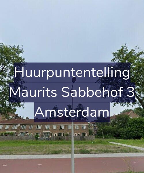 Foto gevel Huurpuntentelling voor Maurits Sabbehof 3, Amsterdam