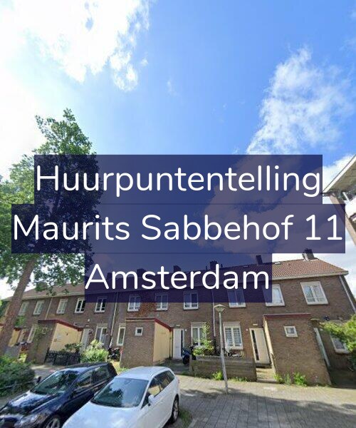 Foto gevel Huurpuntentelling voor Maurits Sabbehof 11, Amsterdam