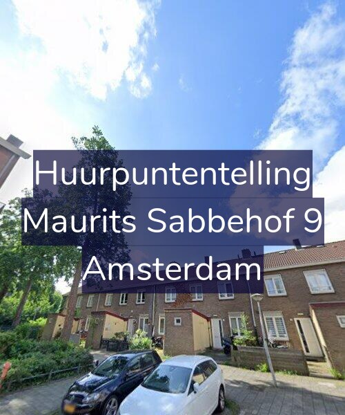 Foto gevel Huurpuntentelling voor Maurits Sabbehof 9, Amsterdam