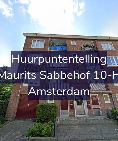 Foto gevel Huurpuntentelling voor Maurits Sabbehof 10-H, Amsterdam
