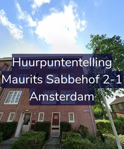 Foto gevel Huurpuntentelling voor Maurits Sabbehof 2-1, Amsterdam