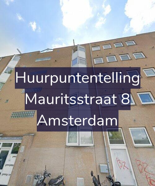 Foto gevel Huurpuntentelling voor Mauritsstraat 8, Amsterdam