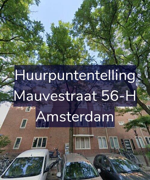 Foto gevel Huurpuntentelling voor Mauvestraat 56-H, Amsterdam