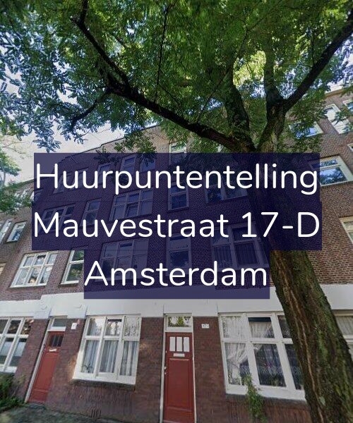 Foto gevel Huurpuntentelling voor Mauvestraat 17-D, Amsterdam