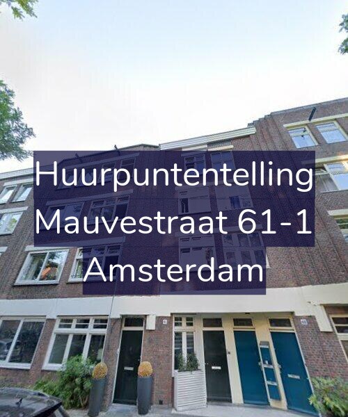 Foto gevel Huurpuntentelling voor Mauvestraat 61-1, Amsterdam
