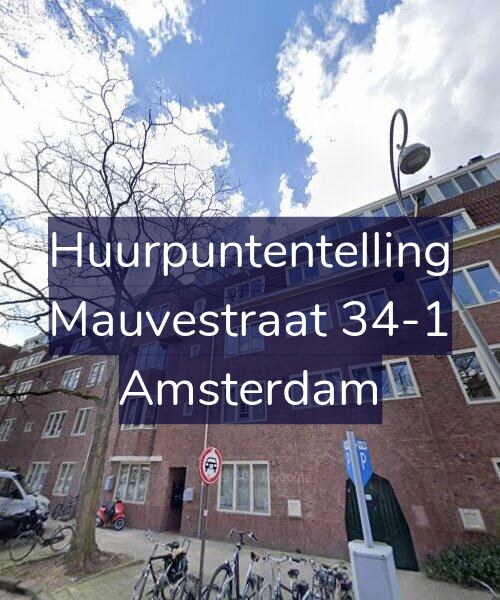 Foto gevel Huurpuntentelling voor Mauvestraat 34-1, Amsterdam