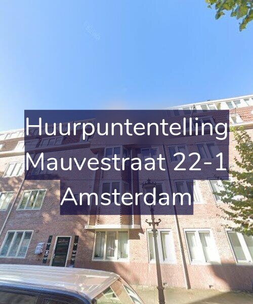 Foto gevel Huurpuntentelling voor Mauvestraat 22-1, Amsterdam