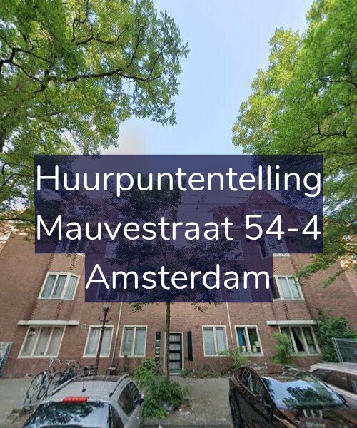 Foto gevel Huurpuntentelling voor Mauvestraat 54-4, Amsterdam
