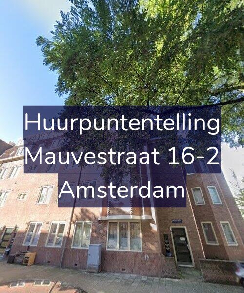 Foto gevel Huurpuntentelling voor Mauvestraat 16-2, Amsterdam