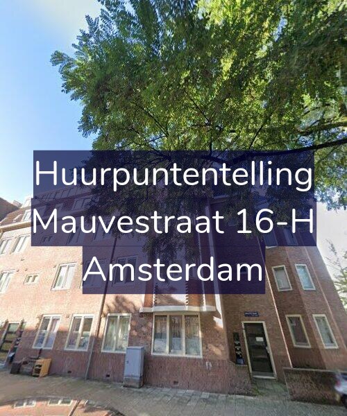 Foto gevel Huurpuntentelling voor Mauvestraat 16-H, Amsterdam