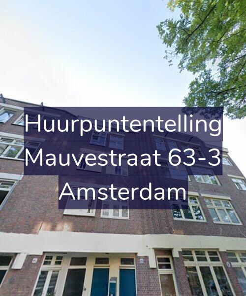 Foto gevel Huurpuntentelling voor Mauvestraat 63-3, Amsterdam