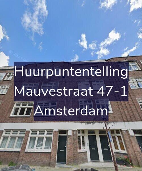 Foto gevel Huurpuntentelling voor Mauvestraat 47-1, Amsterdam