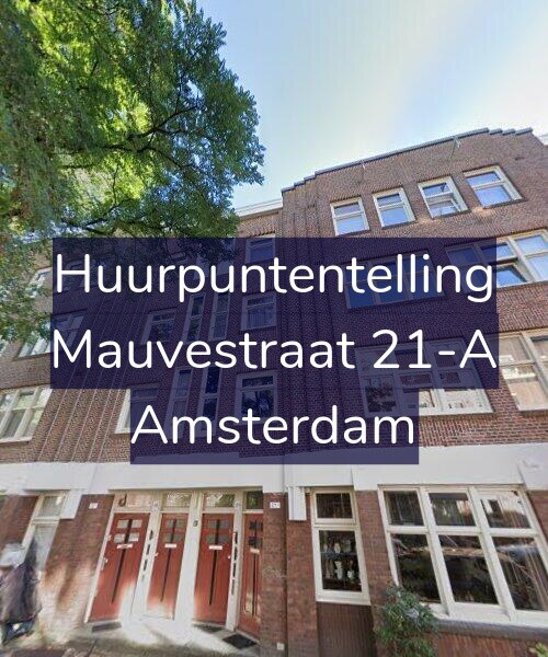 Foto gevel Huurpuntentelling voor Mauvestraat 21-A, Amsterdam
